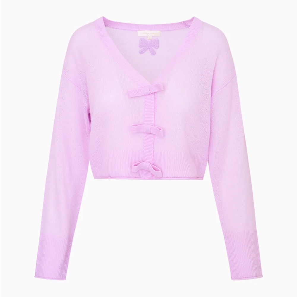 Loveshackfancy Luisella Lightweight Cashmere Card… - image 1